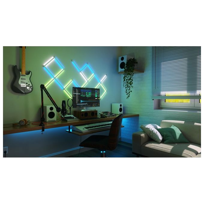 Nanoleaf NL59E00-3SN00 Lines Squared Expansion Pack 3 Pezzi RGB IP20 Dimmerabile colore Bianco