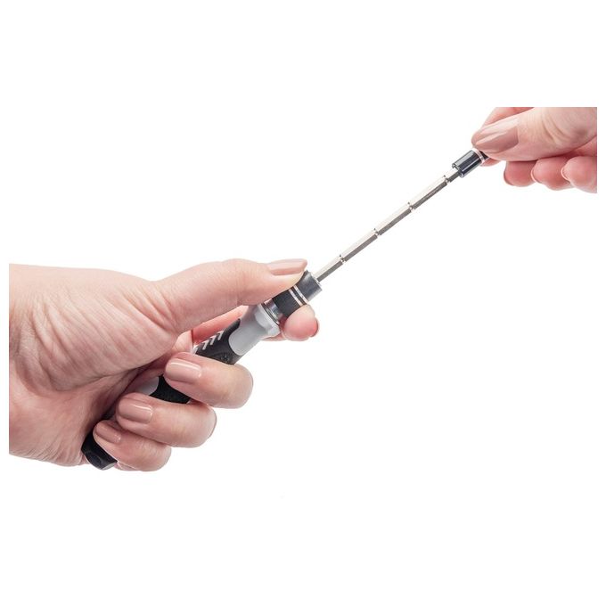 Digitus DA-70361 Set Cacciaviti Precisione 115 Pezzi 98 Punte Acciaio S2 Phillips Torx Hex Pozidriv con Custodia