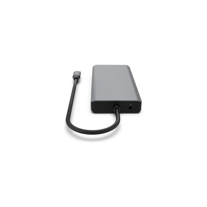Atlantis A04-TC_DK46 Docking Station USB-C HDMI 4K VGA LAN Gigabit 3x USB 3.0 PD 85W Card Reader colore Grigio