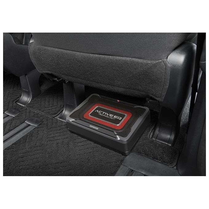 Kenwood KSC-PSW7EQ Subwoofer Attivo per Auto 160W Classe D Active EQ Cono Alluminio Telecomando Cablato
