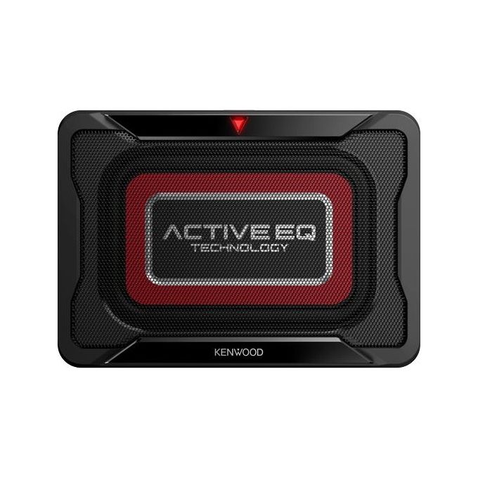 Kenwood KSC-PSW7EQ Subwoofer Attivo per Auto 160W Classe D Active EQ Cono Alluminio Telecomando Cablato