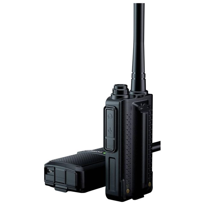 Albrecht 29825 Tectalk Worker 3 Walkie Talkie Robusti con 16 Canali PMR446 Portata fino a 10 km Batteria Ricaricabile 2200 mAh Resistente alla Polvere e agli Spruzzi colore Nero