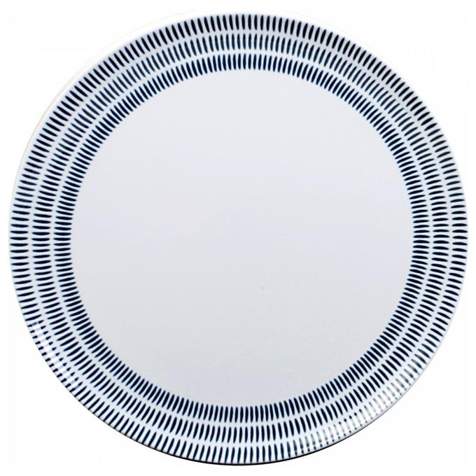Brunner Set Piatti Campeggio Midday Bluebay Bianco e Blu