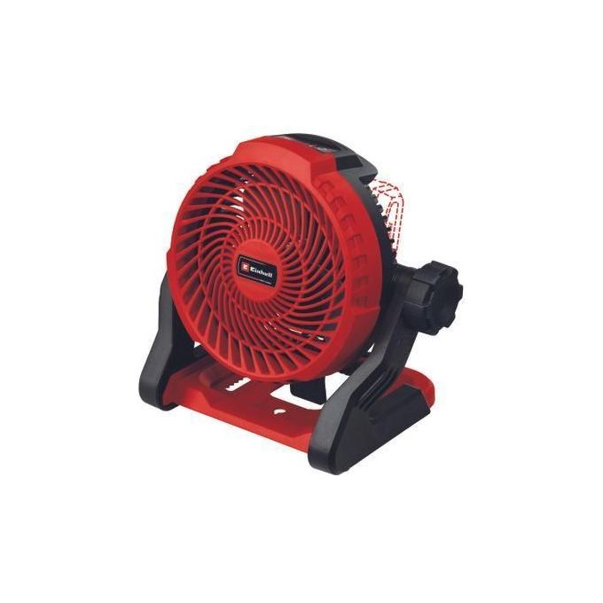 Einhell 3408035 GE-CF 18-2200 Li-Solo Ventilatore a batteria 18 V 3 velocita' testata orientabile 360° colore Rosso Nero