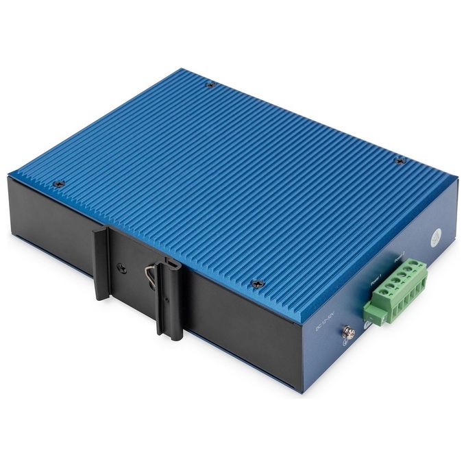 Digitus DN-651138 Serie industriale Switch di rete non gestito 16 porte Gigabit Ethernet 2 porte SFP montaggio su guida DIN IP40 colore Blu