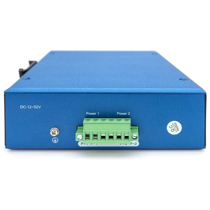 Digitus DN-651138 Serie industriale Switch di rete non gestito 16 porte Gigabit Ethernet 2 porte SFP montaggio su guida DIN IP40 colore Blu