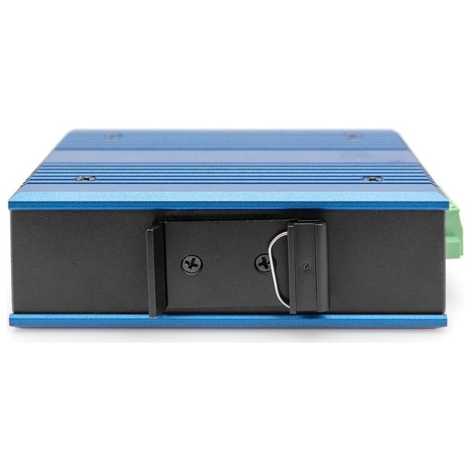 Digitus DN-651131 Switch PoE di rete Fast Ethernet a 4 porte non gestito con 1 uplink SFP colore Nero Blu