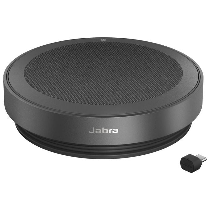 Jabra 2775-329 Speak2 75 Vivavoce Universale USB Bluetooth 5.2 con 4 Microfoni e Certificazione Microsoft Teams colore Nero