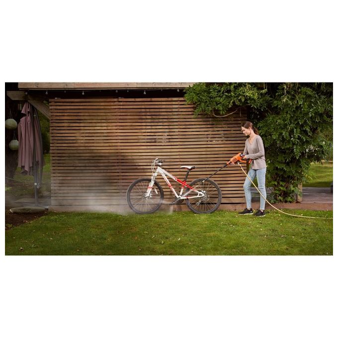 Black+decker BCPC18D1-QW Idropulitrice a Batteria 18V 2Ah 24 bar 120 L-h Ugelli 5in1 Tubo 6 m PowerConnect