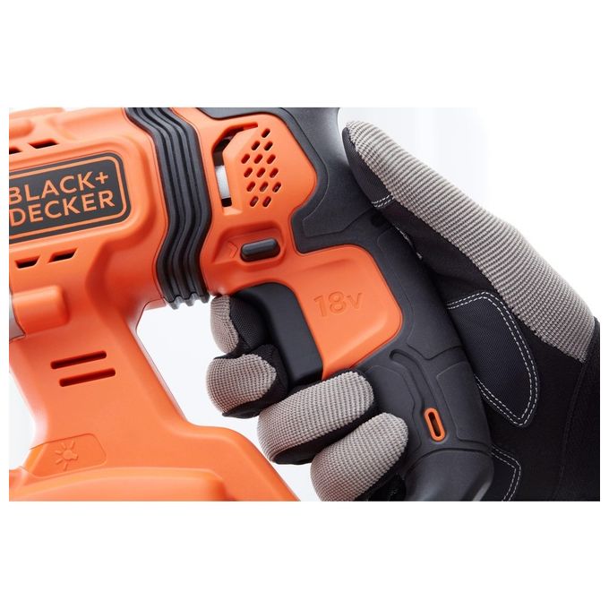 BlackandDecker BCD900D1S-QW Tassellatore SDS-Plus a Batteria 18V 2Ah 1.2J 3 Modalita' Luce LED colore Nero
