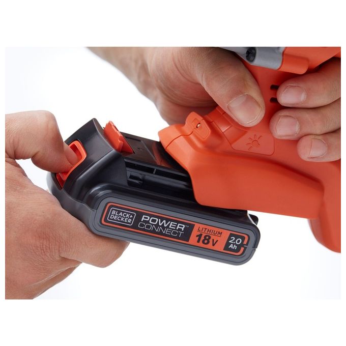 BlackandDecker BCD900D1S-QW Tassellatore SDS-Plus a Batteria 18V 2Ah 1.2J 3 Modalita' Luce LED colore Nero