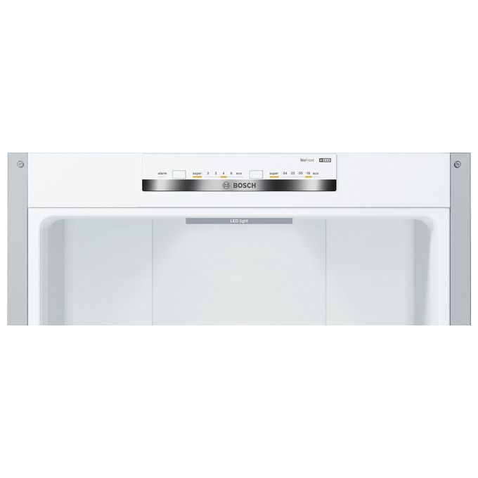 Bosch KGN392LDC Serie 4 Frigorifero Combinato 368 L 203 cm Classe D 36 dB No Frost Multi-Airflow (203x60x66 cm) colore Acciaio Inox