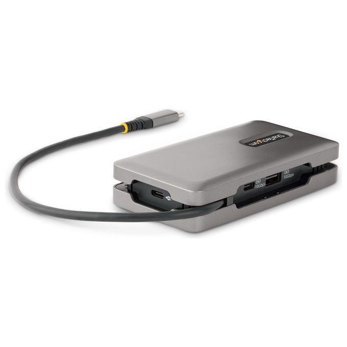 StarTech.com DKT31CDHPD3 Hub USB-C Multiporta HDMI DP 4K 60Hz 3 porte USB 3.2 Gen 2 PD 100W GbE cavo 30cm colore Grigio