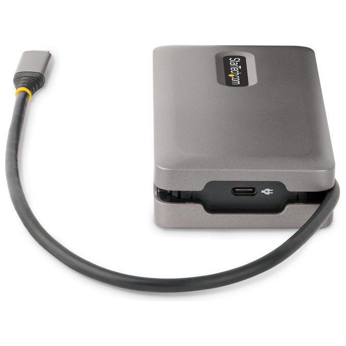StarTech.com DKT31CDHPD3 Hub USB-C Multiporta HDMI DP 4K 60Hz 3 porte USB 3.2 Gen 2 PD 100W GbE cavo 30cm colore Grigio