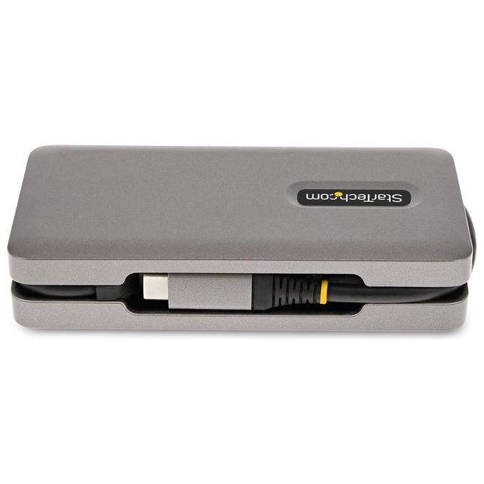 StarTech.com DKT31CDHPD3 Hub USB-C Multiporta HDMI DP 4K 60Hz 3 porte USB 3.2 Gen 2 PD 100W GbE cavo 30cm colore Grigio