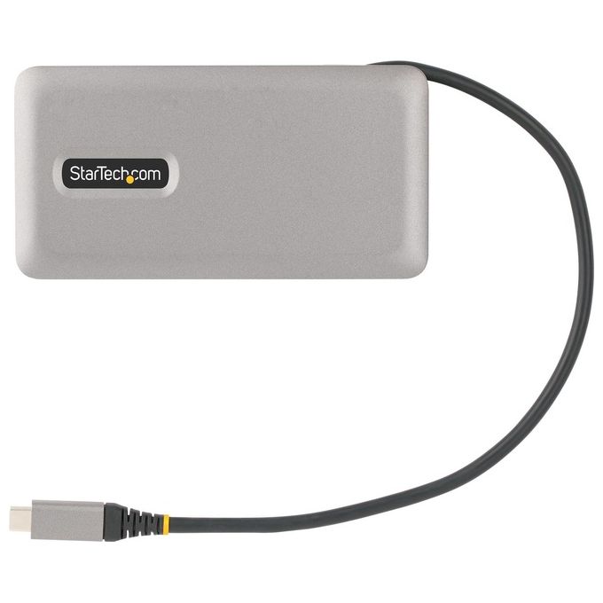 StarTech.com DKT31CDHPD3 Hub USB-C Multiporta HDMI DP 4K 60Hz 3 porte USB 3.2 Gen 2 PD 100W GbE cavo 30cm colore Grigio