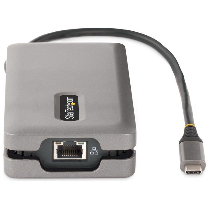 StarTech.com DKT31CDHPD3 Hub USB-C Multiporta HDMI DP 4K 60Hz 3 porte USB 3.2 Gen 2 PD 100W GbE cavo 30cm colore Grigio