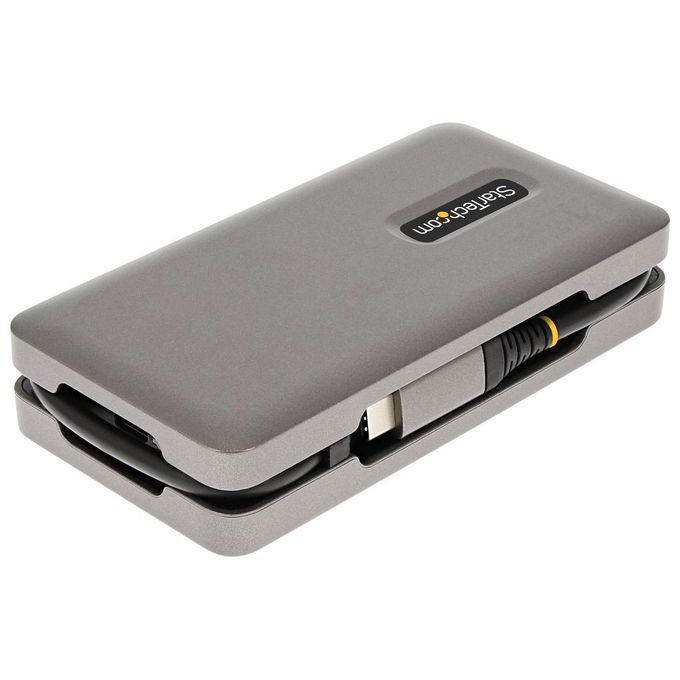 StarTech.com DKT31CDHPD3 Hub USB-C Multiporta HDMI DP 4K 60Hz 3 porte USB 3.2 Gen 2 PD 100W GbE cavo 30cm colore Grigio