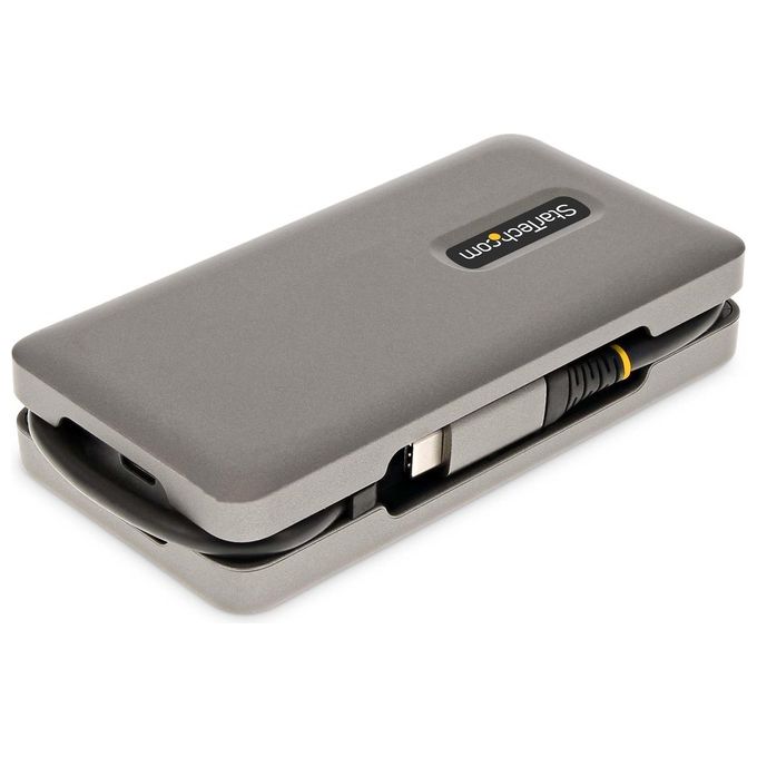 StarTech.com DKT31CVHPD3 Adattatore Multiporta USB-C Docking Station HDMI VGA 4K60Hz Hub USB 3 porte GbE PD 100W colore Grigio
