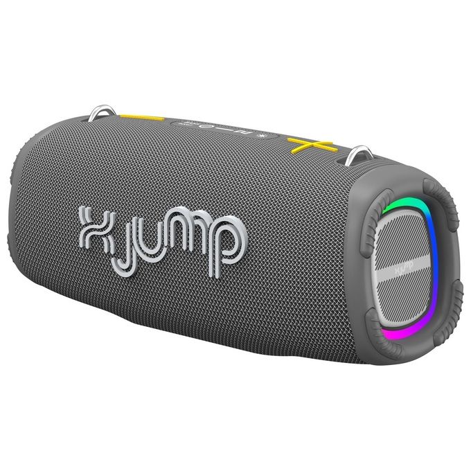 X JUMP 0XJ20010 XJ 200 Altoparlante Portatile Stereo 90 W Bluetooth TWS USB Micro SD IPX5 colore Grigio