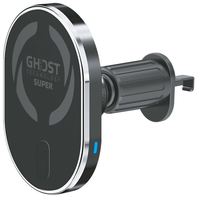 Celly GHOSTSUPERMAGCH Ghost SuperMag Charge15 Supporto Auto MagSafe iPhone Ricarica Wireless 15W colore Nero