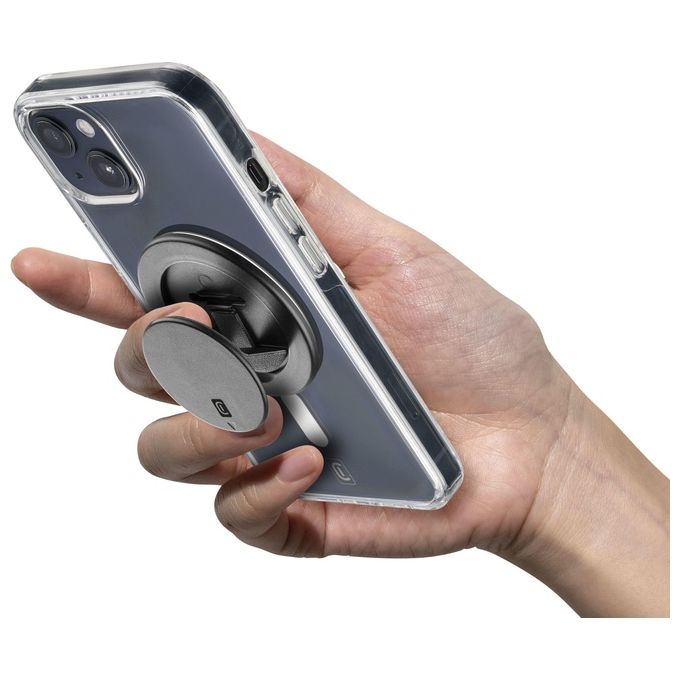 Cellularline RINGSTANDMAGK Ring Stand Mag Clip Magnetica Supporto MagSafe Universale colore Nero