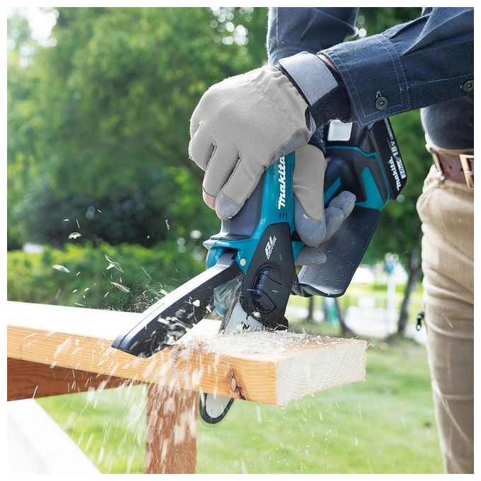 Makita DUC101Z LXT Seghetto a Batteria per Potatura 18V 320W Barra 10 cm 8 m-s Motore Brushless senza batteria colore Nero Blu