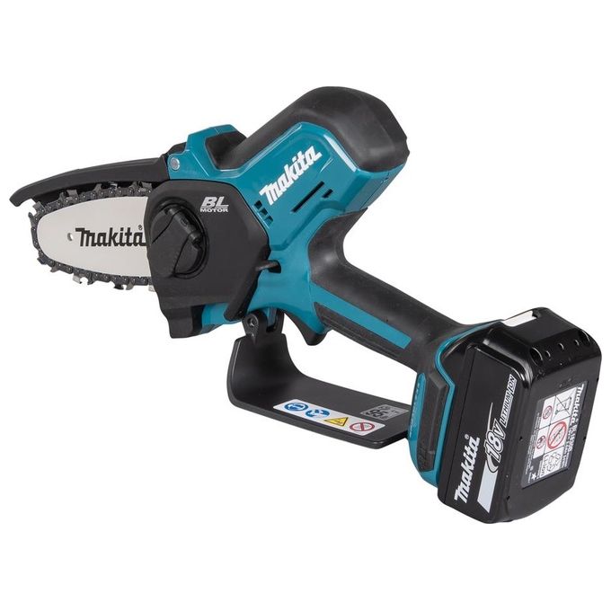 Makita DUC101Z LXT Seghetto a Batteria per Potatura 18V 320W Barra 10 cm 8 m-s Motore Brushless senza batteria colore Nero Blu