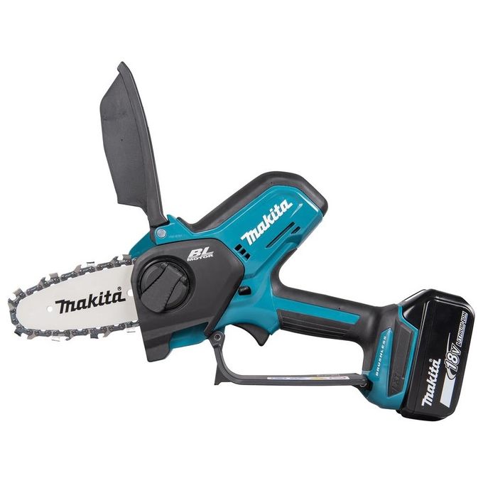 Makita DUC101Z LXT Seghetto a Batteria per Potatura 18V 320W Barra 10 cm 8 m-s Motore Brushless senza batteria colore Nero Blu