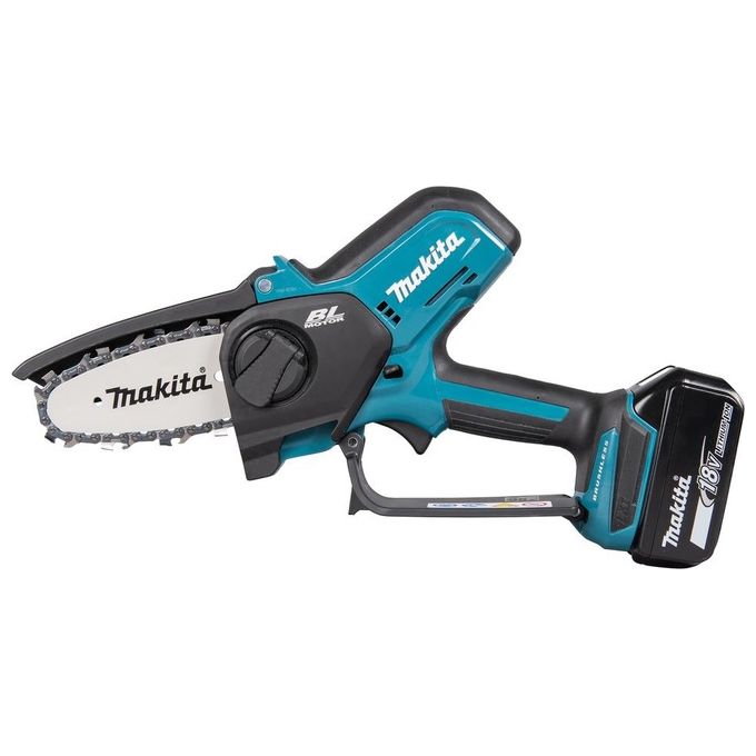 Makita DUC101Z LXT Seghetto a Batteria per Potatura 18V 320W Barra 10 cm 8 m-s Motore Brushless senza batteria colore Nero Blu