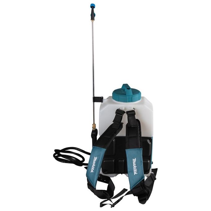 Makita DUS158Z Spruzzatore da Giardino a Spalla 15 L 18V LXT con Imbracatura Ventilata colore Blu Bianco