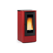 Extraflame TEOREMA Teorema Stufa a pellet 3-10 kW 30 kg capacita' serbatoio A+ efficienza 287 m³ riscaldabili (108x52.5x60.5 cm) colore Bordeaux