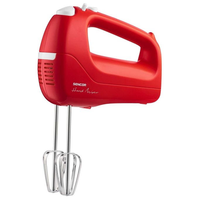 Sencor SHM 5404RD Sbattitore Elettrico Manuale 200 W 5 Velocita' Regolabili Funzione Turbo Impugnatura Ergonomica colore Rosso