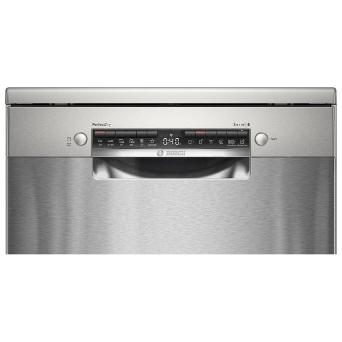 Bosch SMS6YCI00E Serie 6 Lavastoviglie Libera Installazione 14 coperti Classe B 43 dB Zeolite Wi-Fi (85x60x60 cm) colore Acciaio Inox