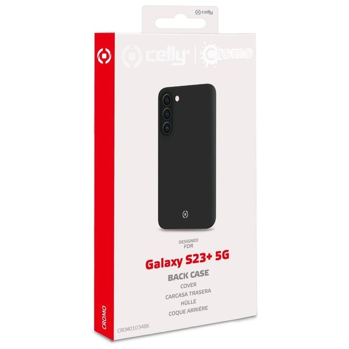 Celly Cromo Cover per Samsung Galaxy S23 5G Nero