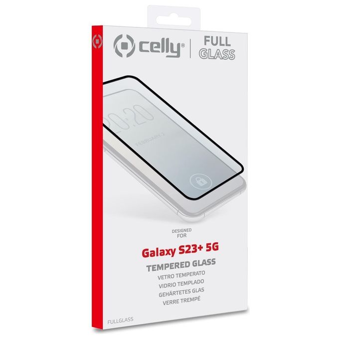 Celly Full Glass per Samsung Galaxy S23 5G Nero
