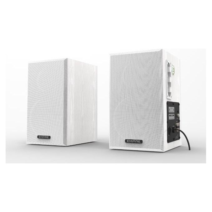 Empire ECO100 PLUS Casse Acustiche 2.0 Amplificate 70 W Bass Reflex Risparmio Energetico colore Bianco