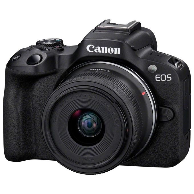 Canon 5811C013 EOS R50 Fotocamera Mirrorless APS-C 24.2 MP 4K UHD Kit Obiettivo RF-S 18-45mm f4.5-6.3 IS STM Dual Pixel CMOS AF II colore Nero