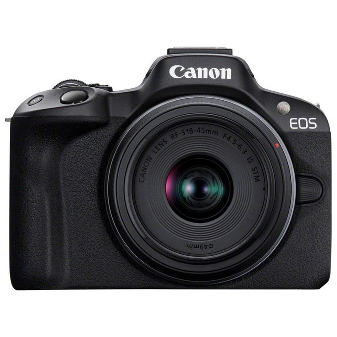 Canon 5811C013 EOS R50 Fotocamera Mirrorless APS-C 24.2 MP 4K UHD Kit Obiettivo RF-S 18-45mm f4.5-6.3 IS STM Dual Pixel CMOS AF II colore Nero