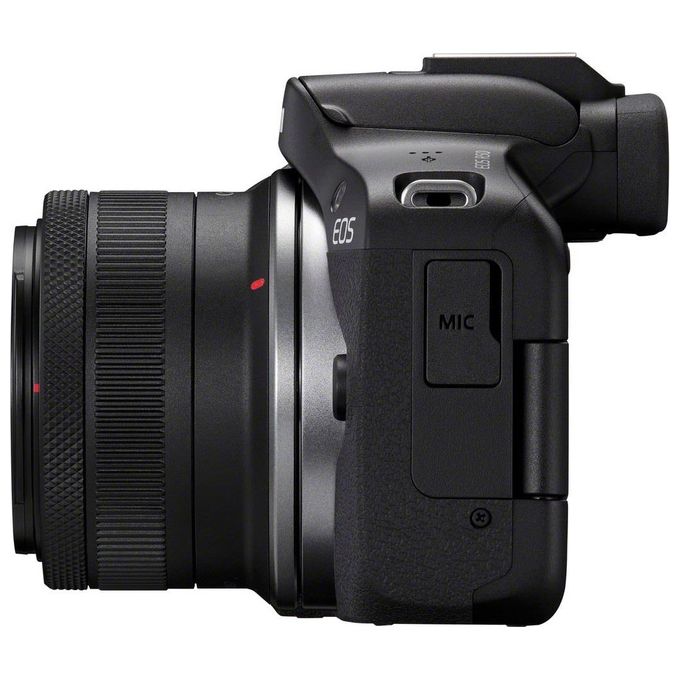 Canon 5811C013 EOS R50 Fotocamera Mirrorless APS-C 24.2 MP 4K UHD Kit Obiettivo RF-S 18-45mm f4.5-6.3 IS STM Dual Pixel CMOS AF II colore Nero