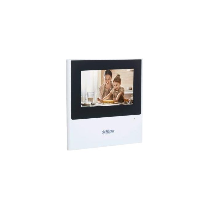 Dahua VTH2611L-WP Monitor Videocitofono Interno 4.3'' Touch Screen IP WiFi colore Nero Bianco