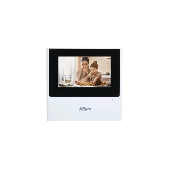 Dahua VTH2611L-WP Monitor Videocitofono Interno 4.3'' Touch Screen IP WiFi colore Nero Bianco