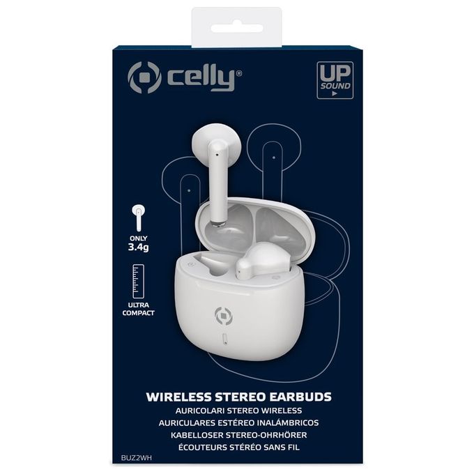 Celly Auricolari Tws Wireless EarBuds Buz Bianco