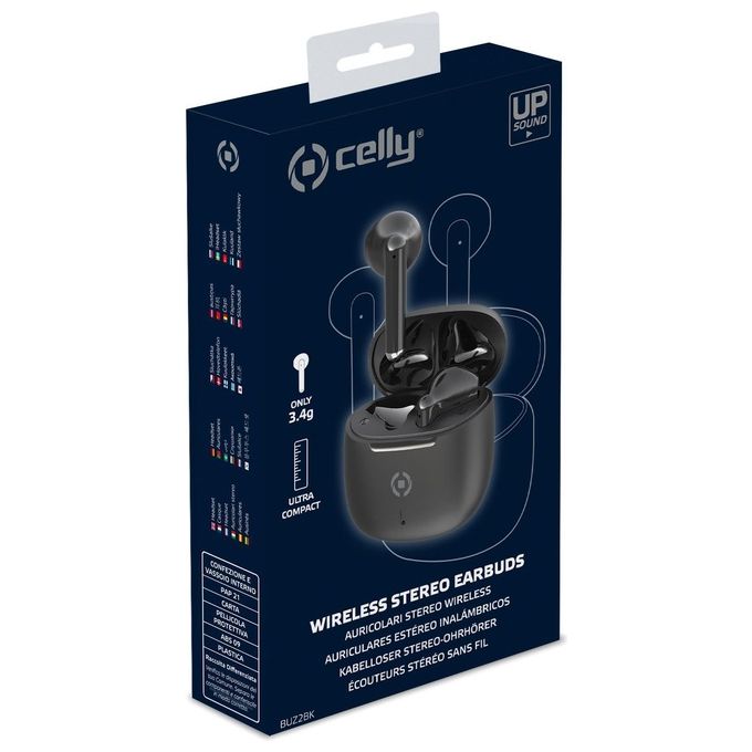 Celly Auricolari Tws Wireless EarBuds Buz Nero