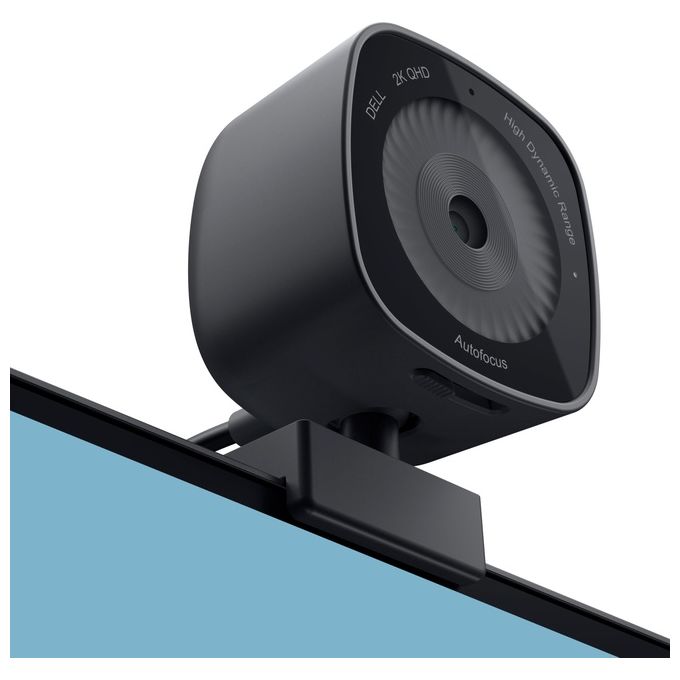 Dell WB3023 Webcam QHD 2K 2560x1440 60fps Autofocus Microfono Integrato USB 2.0 Otturatore Privacy colore Nero
