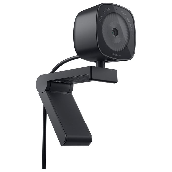 Dell WB3023 Webcam QHD 2K 2560x1440 60fps Autofocus Microfono Integrato USB 2.0 Otturatore Privacy colore Nero