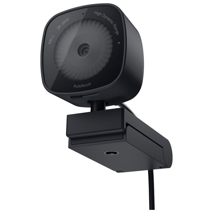 Dell WB3023 Webcam QHD 2K 2560x1440 60fps Autofocus Microfono Integrato USB 2.0 Otturatore Privacy colore Nero