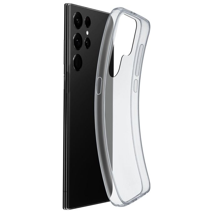 Cellularline FINECGALS23UT Fine Cover Samsung Galaxy S23 Ultra Gomma Morbida Ultra Sottile colore Trasparente