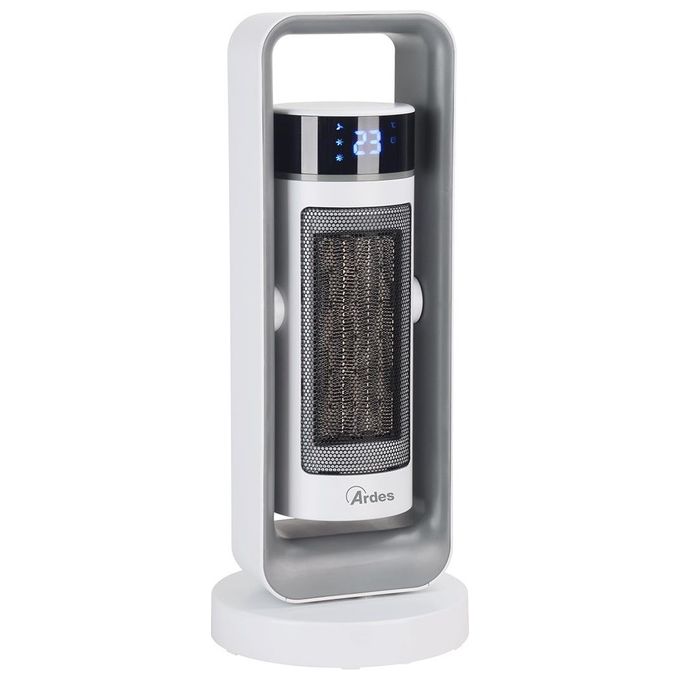 Ardes AR4P20 Oblivion Termoventilatore Torre Ceramica 2000 W 2 Livelli Timer 12 h Telecomando Touch colore Grigio Bianco