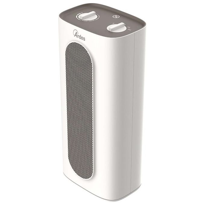 Ardes AR4P18 Sound XL Termoventilatore Ceramico a Torre 2000 W 2 Livelli Oscillazione Orizzontale colore Grigio Bianco